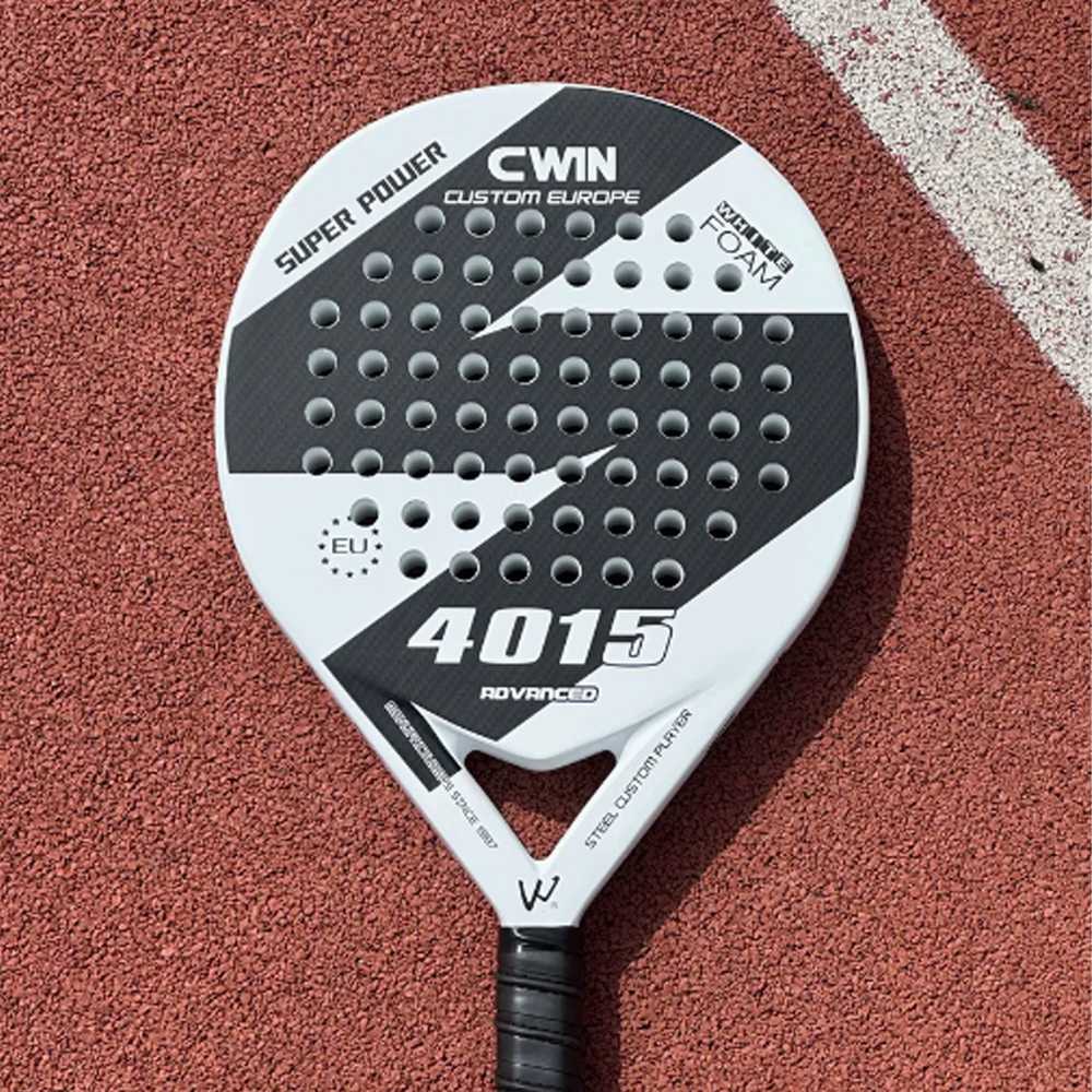 CWIN Raket Padel Round Carbon Glass Fiber 3.8cm Thickness 360g - 4015