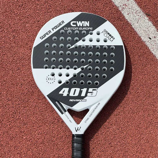 CWIN Raket Padel Round Carbon Glass Fiber 3.8cm Thickness 360g - 4015