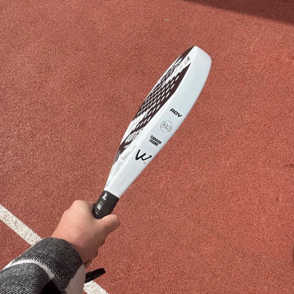 CWIN Raket Padel Round Carbon Glass Fiber 3.8cm Thickness 360g - 4015