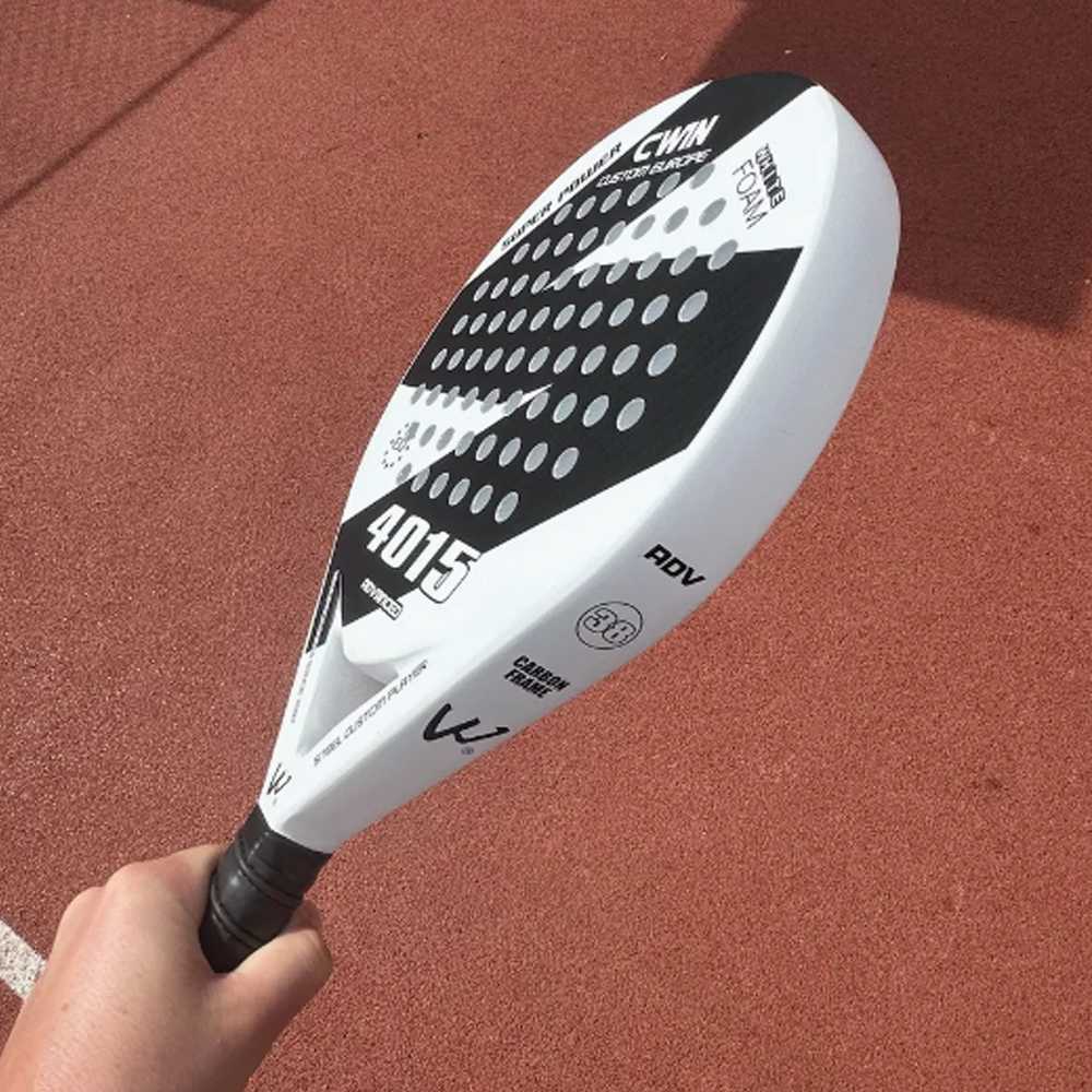 CWIN Raket Padel Round Carbon Glass Fiber 3.8cm Thickness 360g - 4015