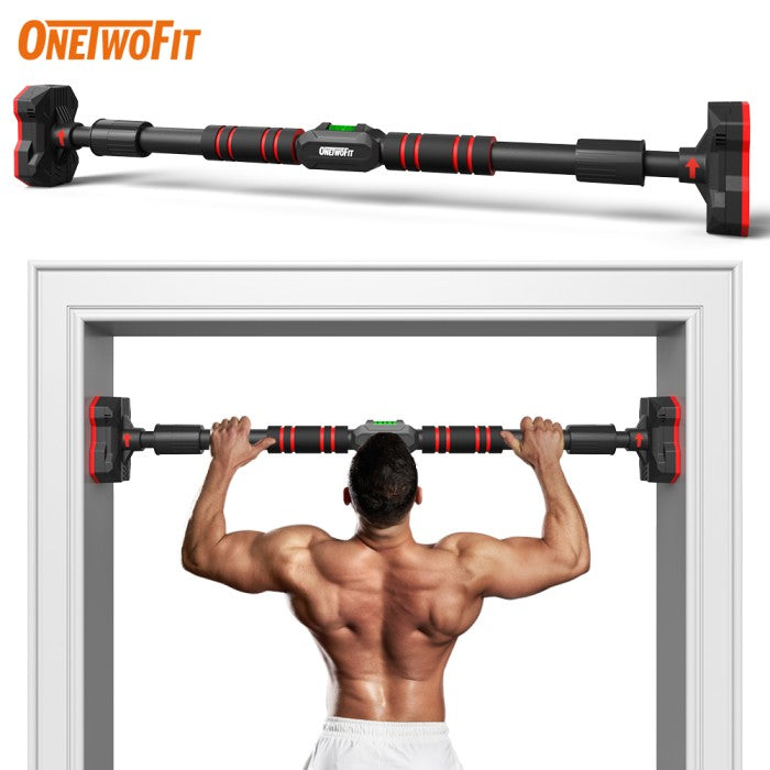 OneTwoFit Adjustable Pull up Bar Dinding Door Chin Up Alat Fitness Doorway Door Bar Alat Gym Chinning Bar