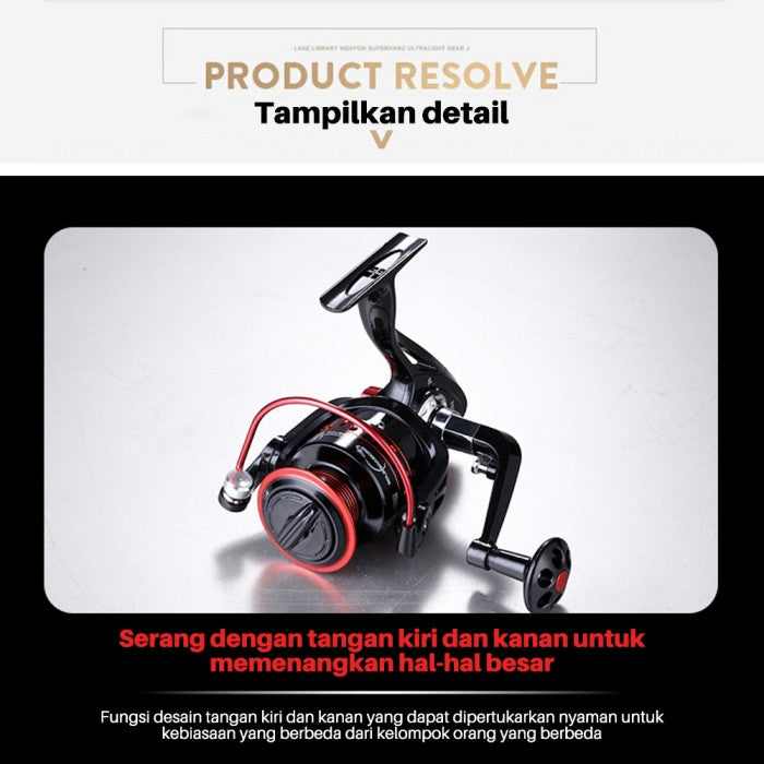 OneTwoFit Reel Pancing Metal LK Series 13BB Air Asin Memancing Gear