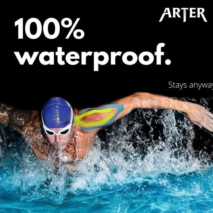 ARTER KINESIOLOGY TAPE Kinesio Tape 5cm x 5m Terapi Olahraga GYM - Hitam