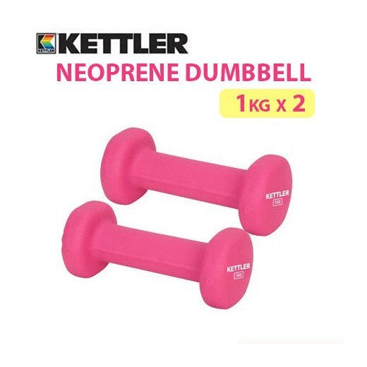 Kettler Neoprene Dumbell Pink 701-000 (2kg/pair)