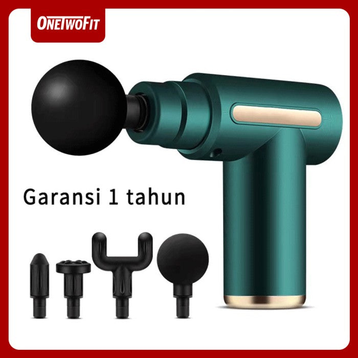 OneTwoFit Massage Gun Portable Fascial Gun Muscle Electric Alat Pijat