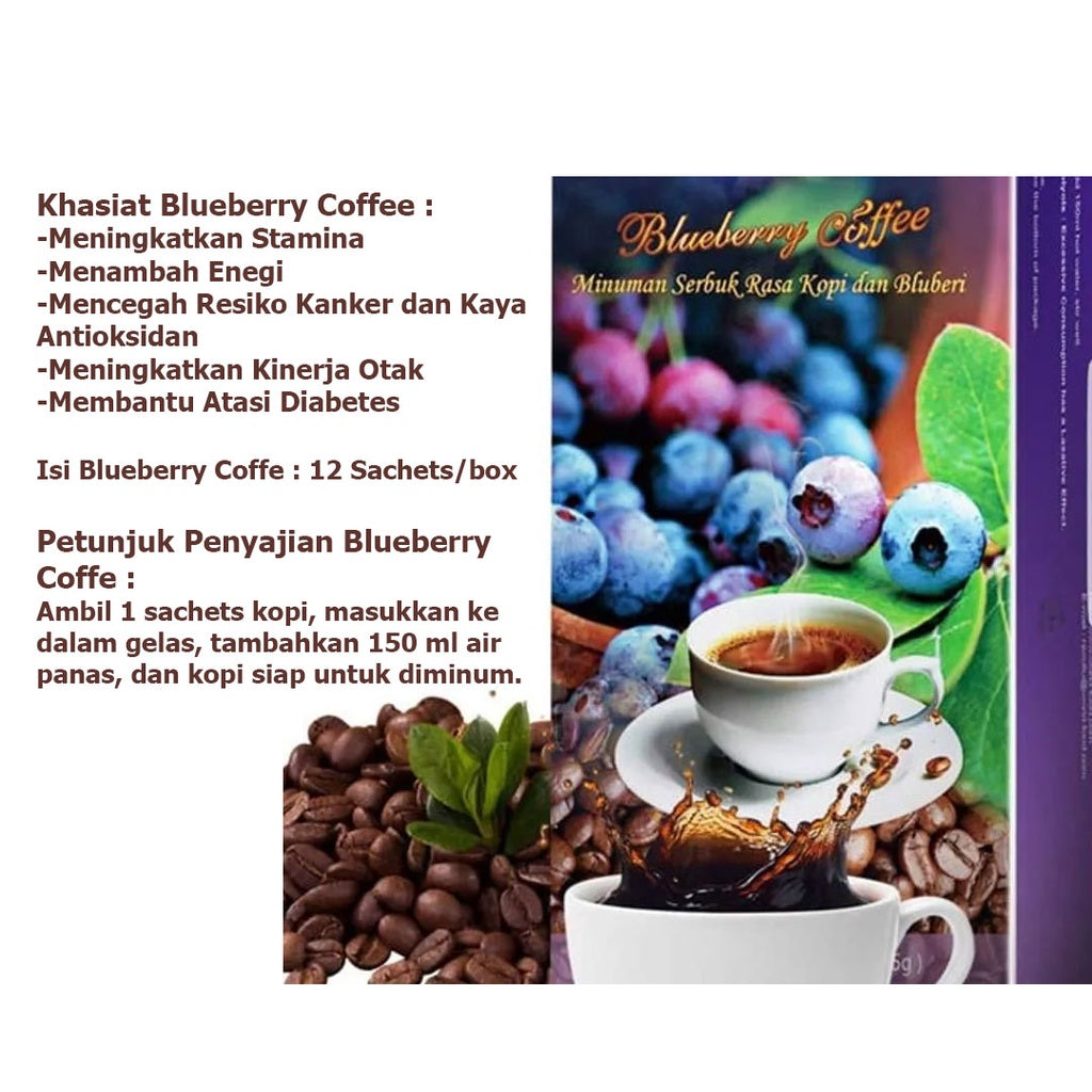 GreenWorld Blueberry Coffe 12 Sachet/ Box