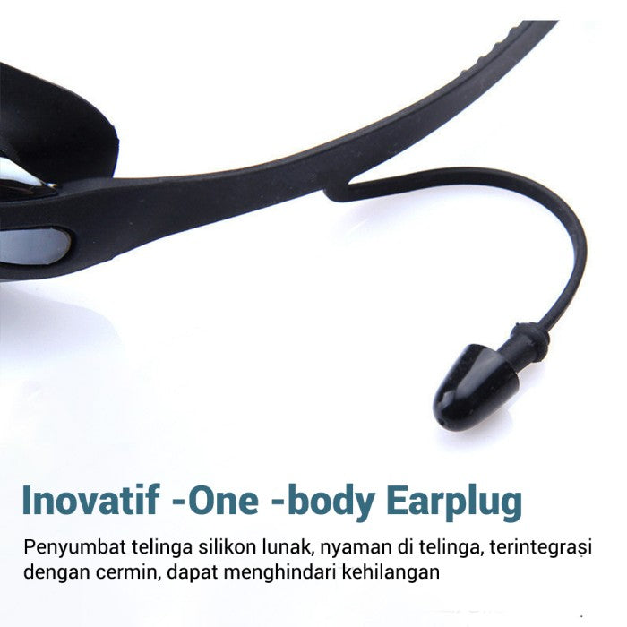 OneTwoFit Kacamata Renang Dewasa Anti UV Silicon Elastis Swimming Glas