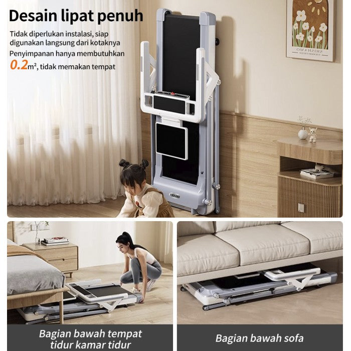 OneTwoFit Treadmill Listrik 3.5HP Alat Fitness Treadmill Auto Incline Multifungsi Treadmill