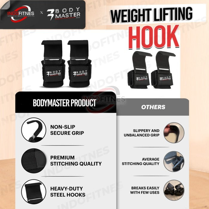 BODYMASTER Weightlifting Hook BM-A327 Weight lifting Gym Fitnes Gloves