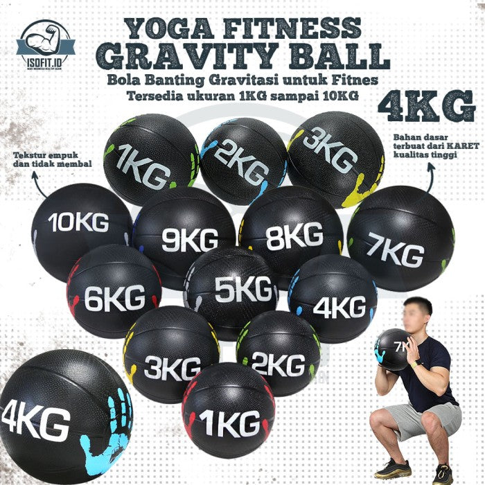 Yoga Fitness Gravity Gym Ball / Bola Yoga 1-10KG - 1 KG