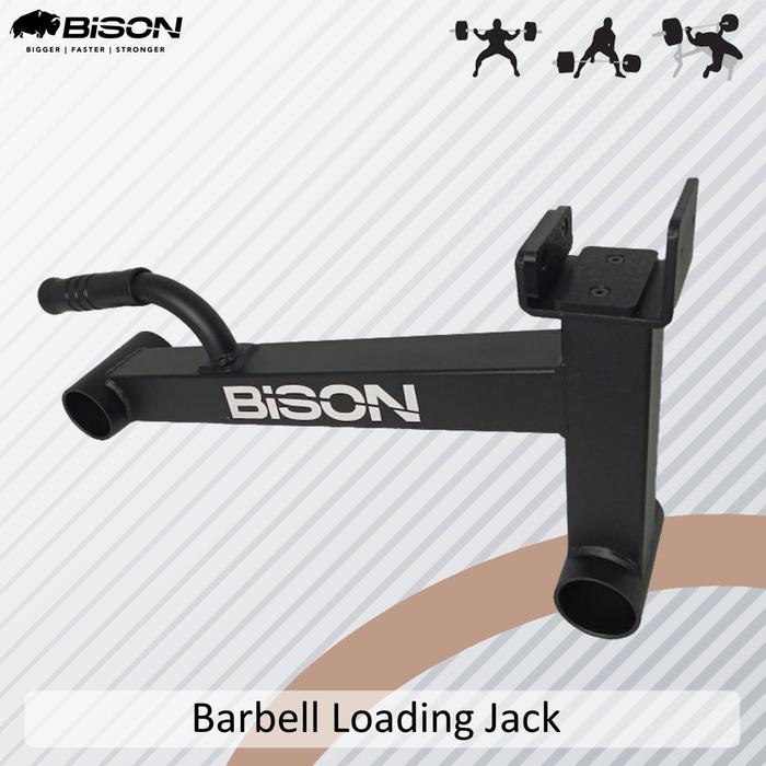 Bison Deadlift Jack Barbell Holder Single Head - Plated