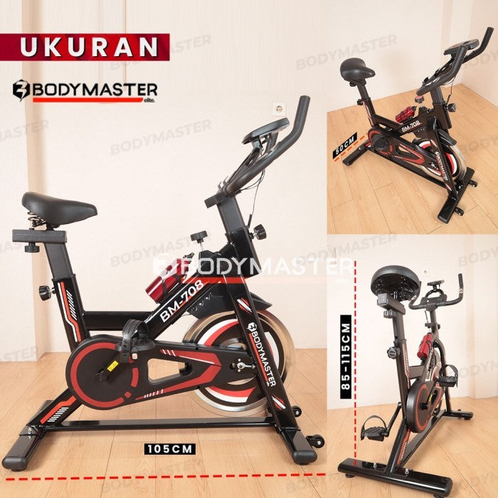 BODYMASTER Spinning Bike BM-708  Sepeda Statis Olahraga - Fitness RPM