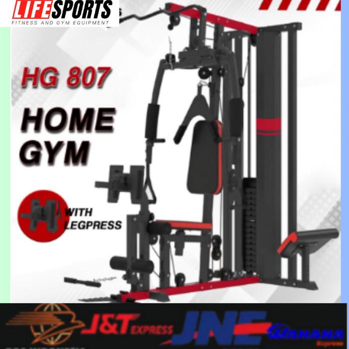 Alat Fitness Multi Gym HG 807 Plus Leg Press Fitnes Multigym Home Olahraga Besar Otot