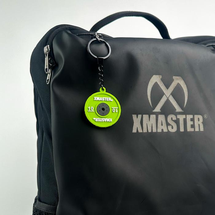 [NEW] Gantungan Kunci Gym XMASTER – Miniatur Bumper Plate PVC | Keychain Unik Pecinta Fitness & Powerlifting - green