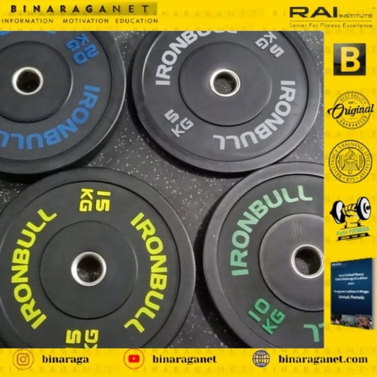 Black Rubber Bumper Plate 1pcs Piringan Pemberat