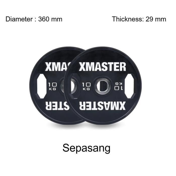 XMASTER Grip Plates CPU Weight Plate Alat Angkat Beban Home Gym Fitness CrossFit Training Powerlifting ROGUE,ELEIKO - 5kg Pair