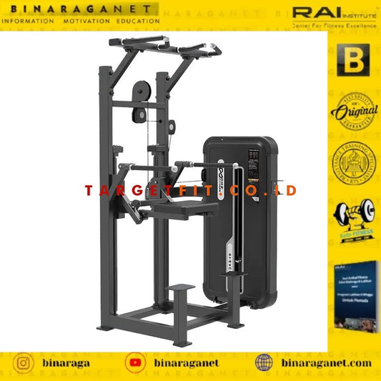 DIP/CHIN ASSIST MACHINE DHZ w/ WEIGHT STACK 109kg E3009A -APPLE SERIES