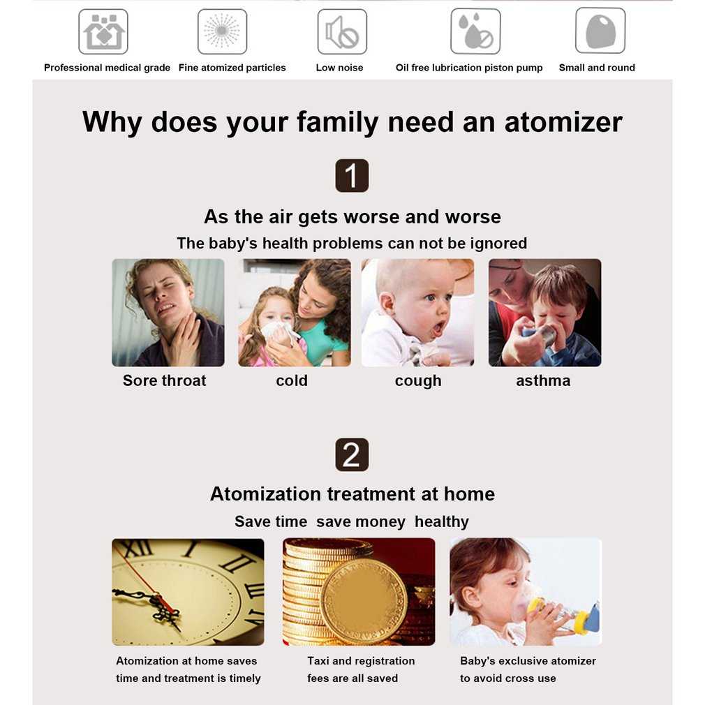 COLEBY Alat Terapi Pernapasan Mesh Nebulizer Portable Inhaler - TZ-W08