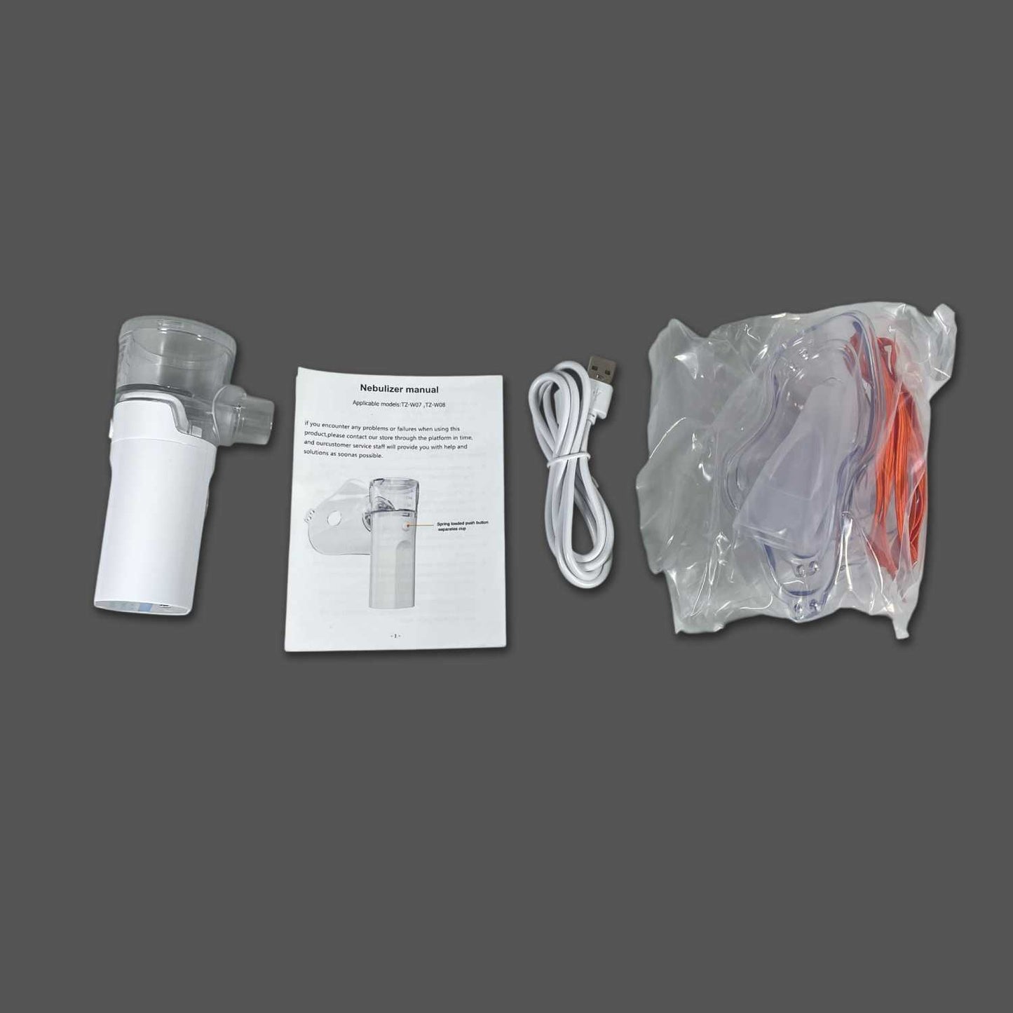 COLEBY Alat Terapi Pernapasan Mesh Nebulizer Portable Inhaler - TZ-W08