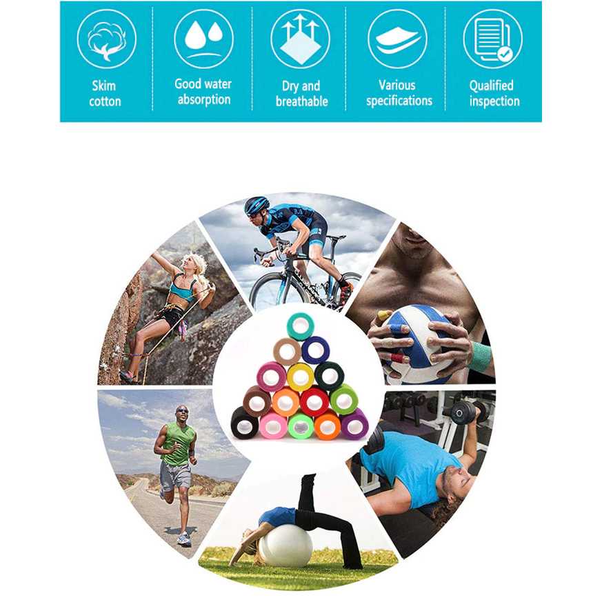 COYOCO Sport Tape Kinesiology Perban Plester Otot Medical 5cmx4.5M - C103