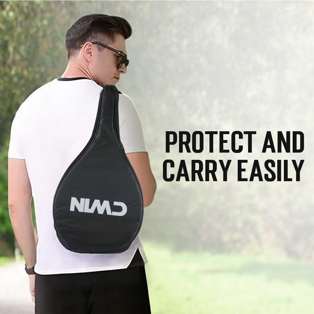 CWIN Raket Padel Round Carbon Fiber 3.6cm Thickness 365g - 4018