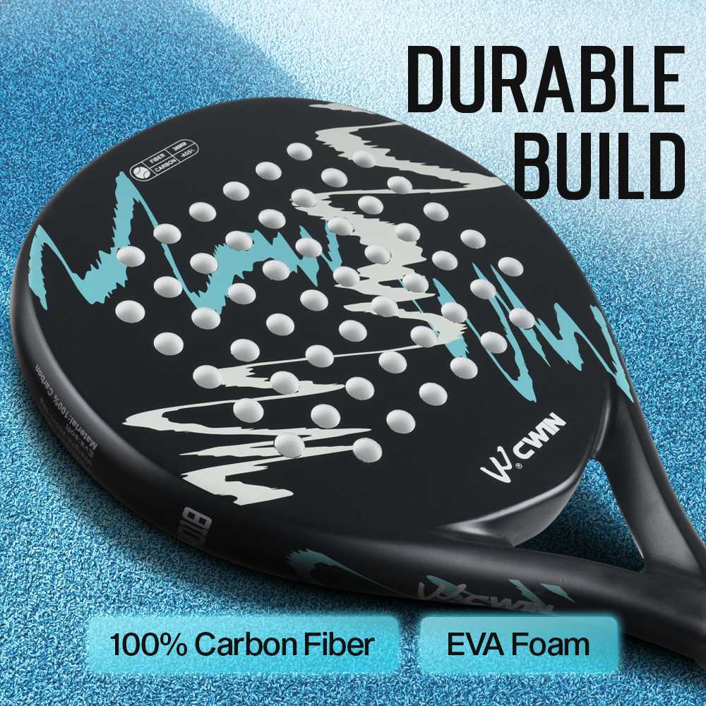 CWIN Raket Padel Round Carbon Fiber 3.6cm Thickness 365g - 4018