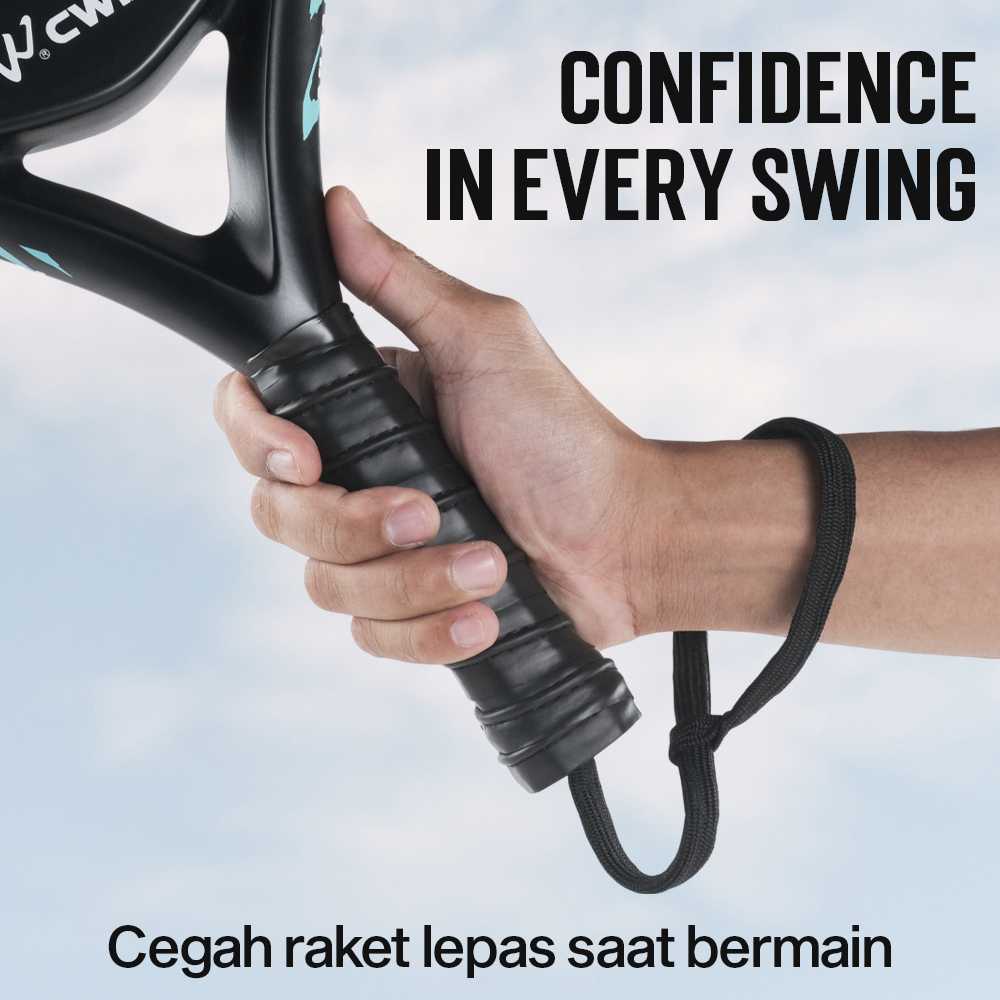 CWIN Raket Padel Round Carbon Fiber 3.6cm Thickness 365g - 4018