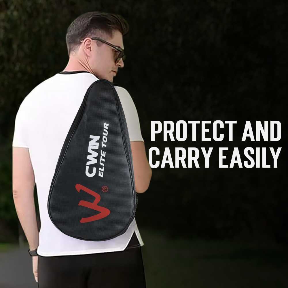 CWIN VULKAN Raket Padel Teardrop 12K Carbon Fiber 3.8cm Thickness 365g - 5025