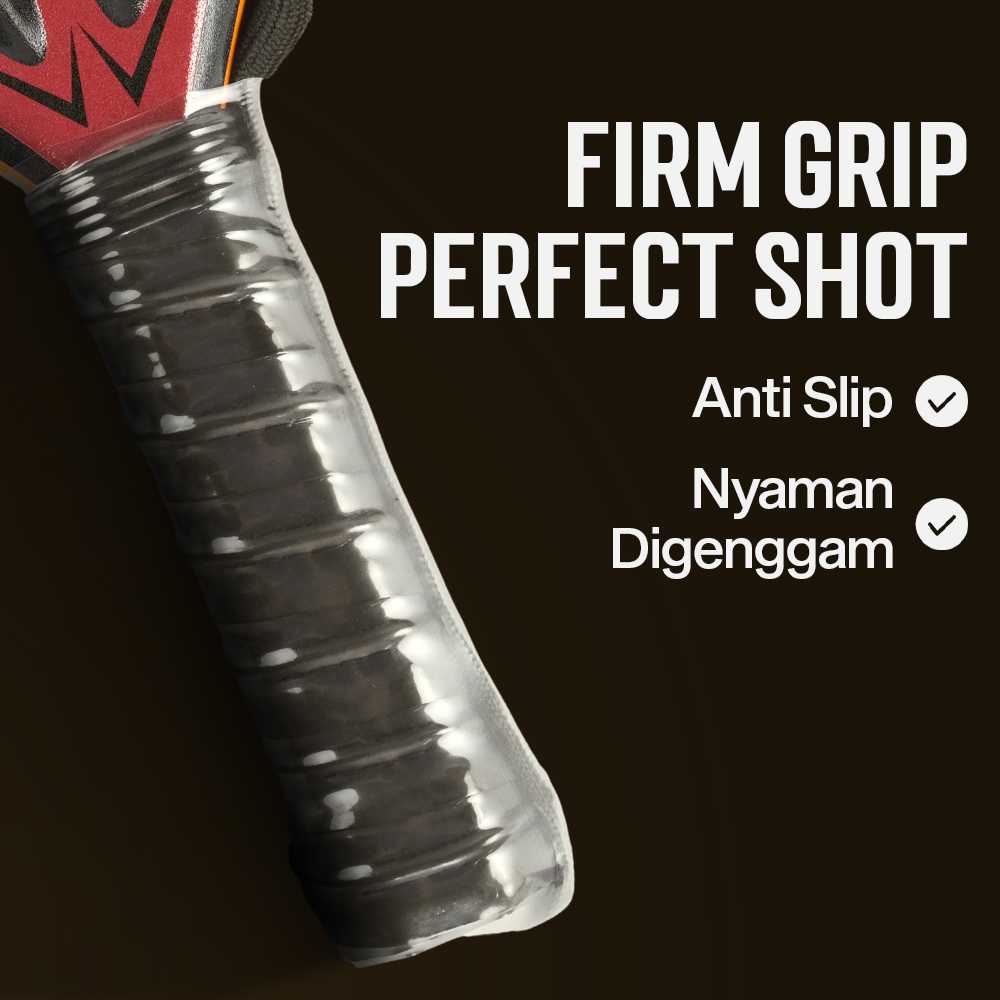 CWIN VULKAN Raket Padel Teardrop 12K Carbon Fiber 3.8cm Thickness 365g - 5025