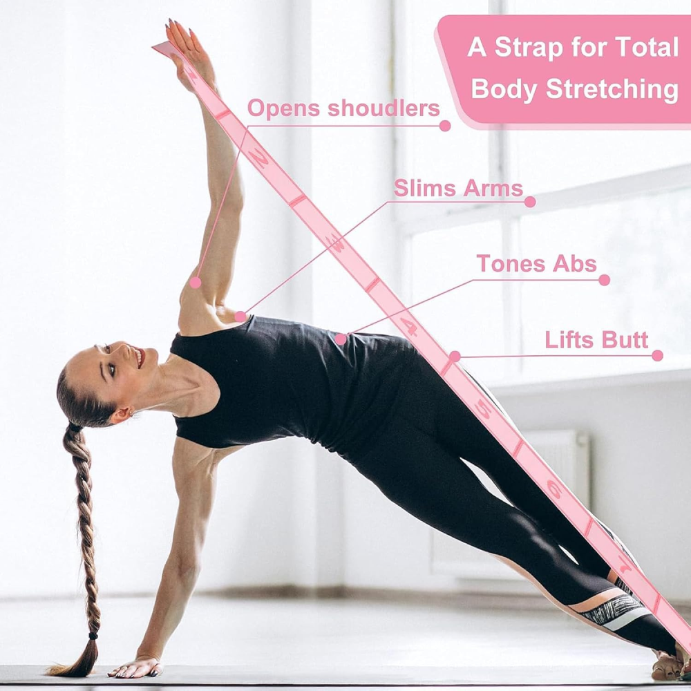 CYBGQP Resistance Bands Yoga Gym Tali Stretching 9 Loops - CG203