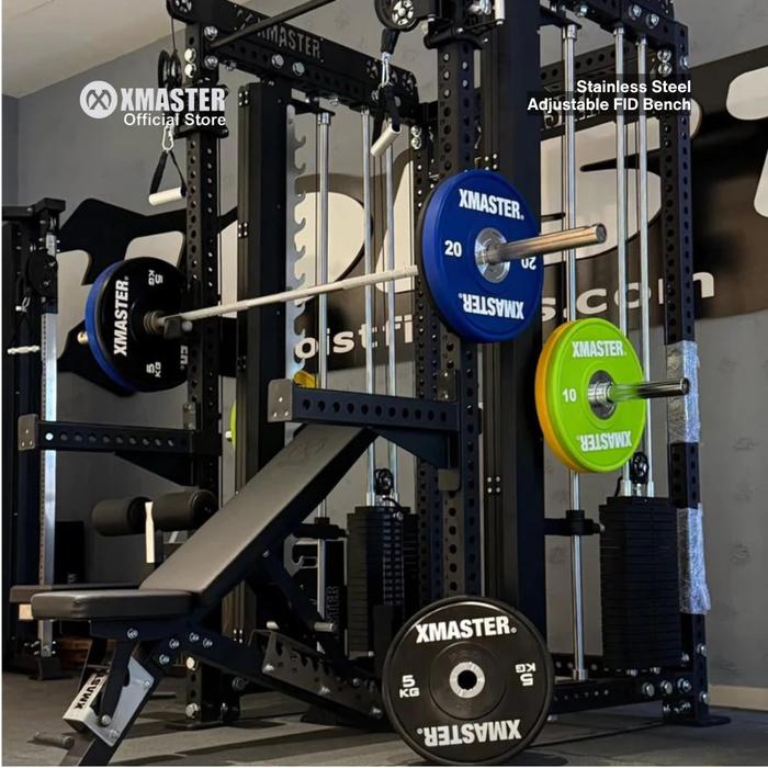 XMASTER  Adjustable Gym Bench Fitness Strength Flat Bench CrossFit Bodybuilding Powerlifting ROGUE - Adjustable Bench Pro