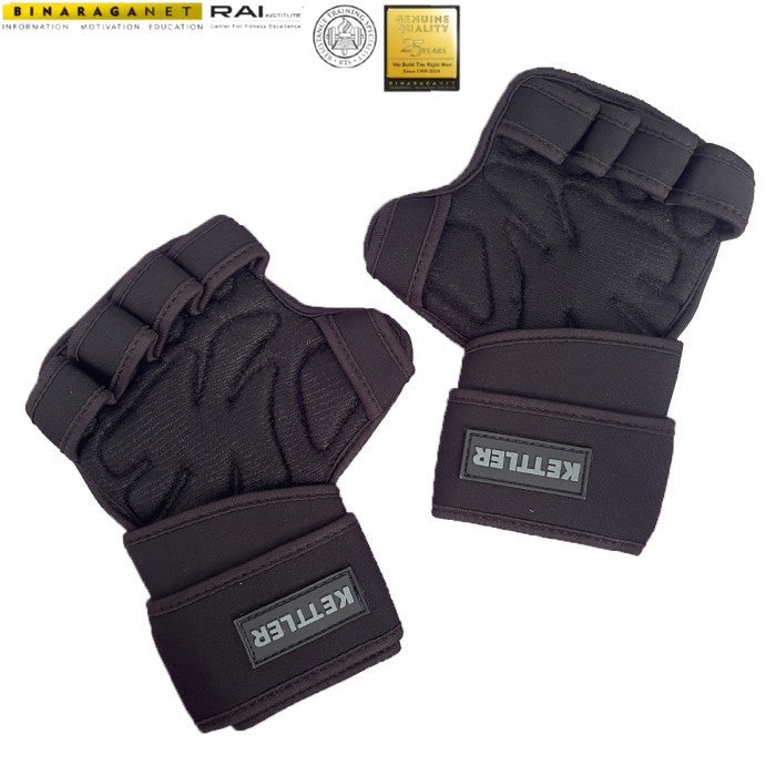 KETTLER Cross Training Gloves 535-000 Black Sarung Tangan Gym