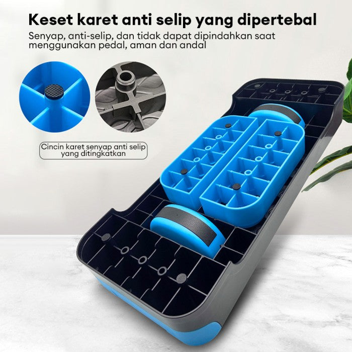 OneTwoFit Aerobic Stepper Sport Papan Senam Aerobic Step Multifunction Adjustable Stepper - Biru