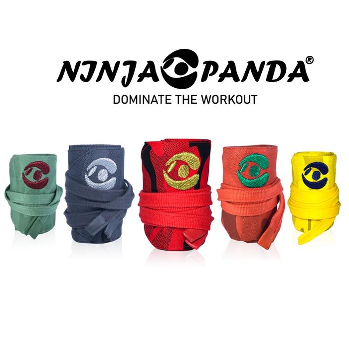 NINJA PANDA CrossFit Weightlifting Wrist Wrap Gym Fitness Gymnastics Bodybuilding Powerlifting - Grey