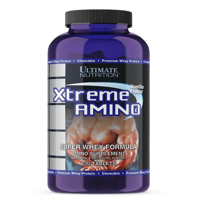 Ultimate Nutrition Xtreme Amino 1500mg suplemen fitness / suplemen gym / suplemen protein penambah massa otot - Banana, 330 tabs