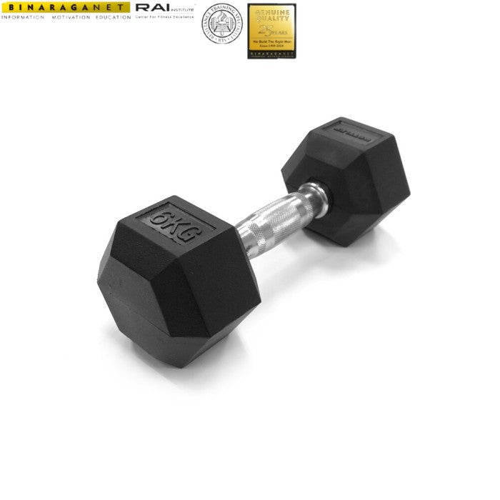 Kettler Fixed Hexagonal Dumbbell 6KG 706-020