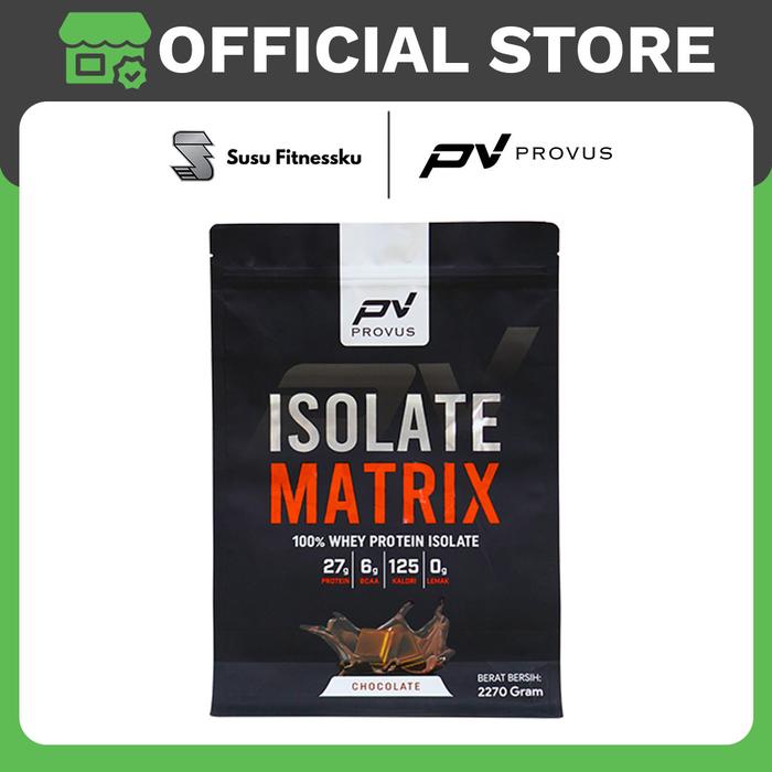 Provus Isolate Matrix (100% Whey Protein Isolate) 5Lb - Coklat, Shaker Hitam