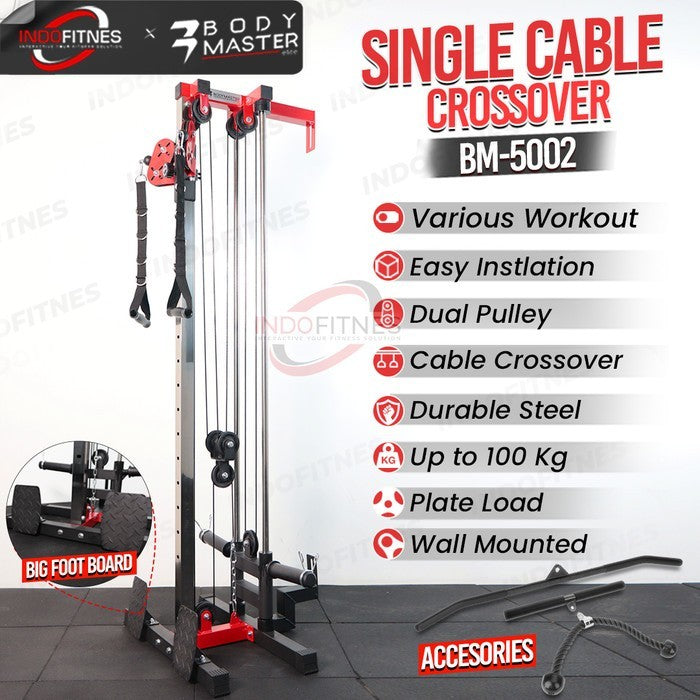 BODYMASTER Single Cable Crossover BM-5001 Home Gym Functional Trainer - BM-5008, TOPED