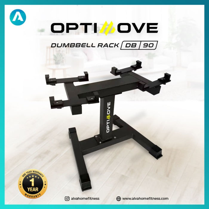 Optimove DB-90 Adjustable Hexa Dumbell Set 20 Kg - 32 Kg - 40 Kg - Rack Only