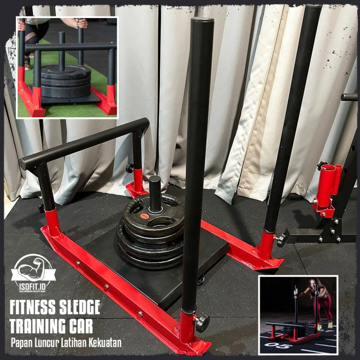 Fitness Sledge Training Car / Papan Luncur Latihan Kebugaran