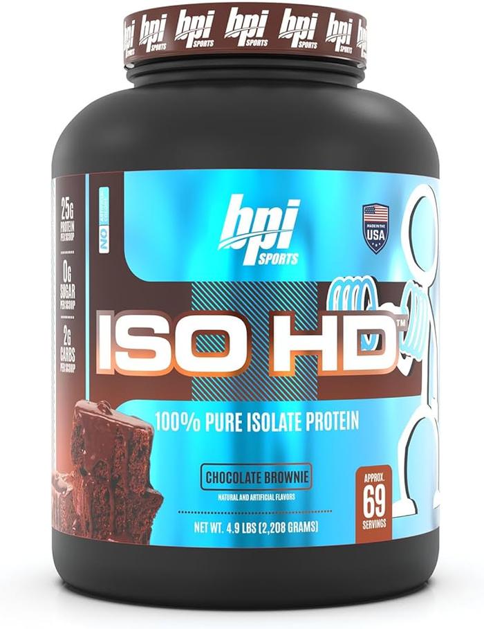 BPI Iso HD 5 lbs Whey Protein Isolate Hydrolized - VANILLA, Sachet Pwo