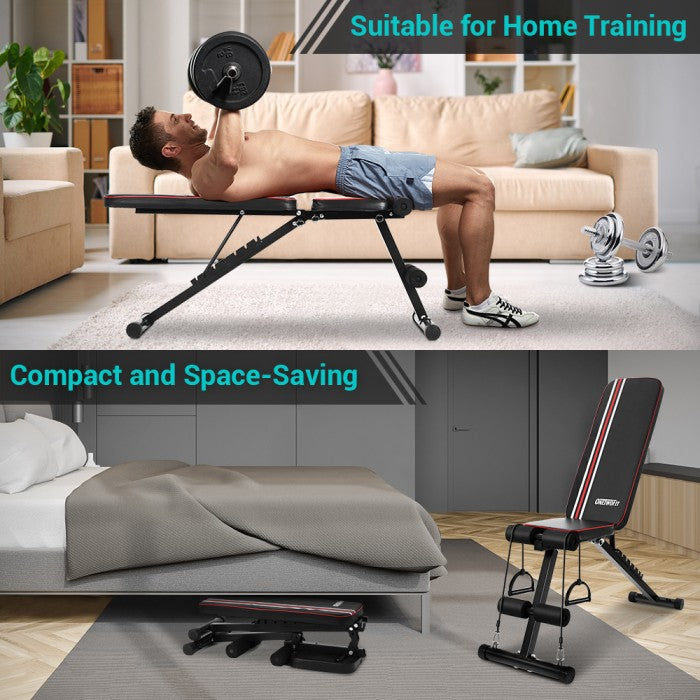 Onetwofit Multi fungsi sit up peralatan bangku dumbbell alat olahraga