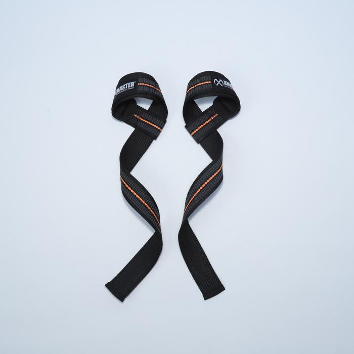 XMASTER Lifting Strap Deadlift – Strap Angkat Beban & CrossFit Grip strap angkat beban - Lifting Strap - Black