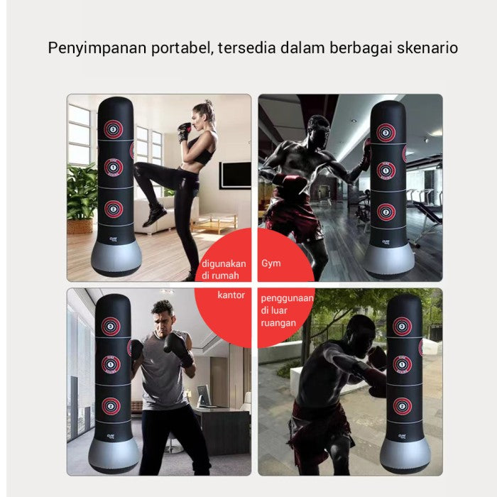 OneTwoFit Alat samsak Tinju 160 Cm Tinju Berdiri Standing Dewasa - SAMSAK