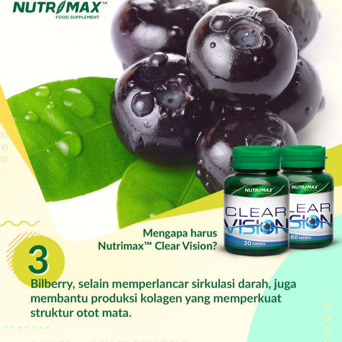Nutrimax Clear Vision Vitamin Membantu Menjaga Kesehatan Mata - 60 Tablet