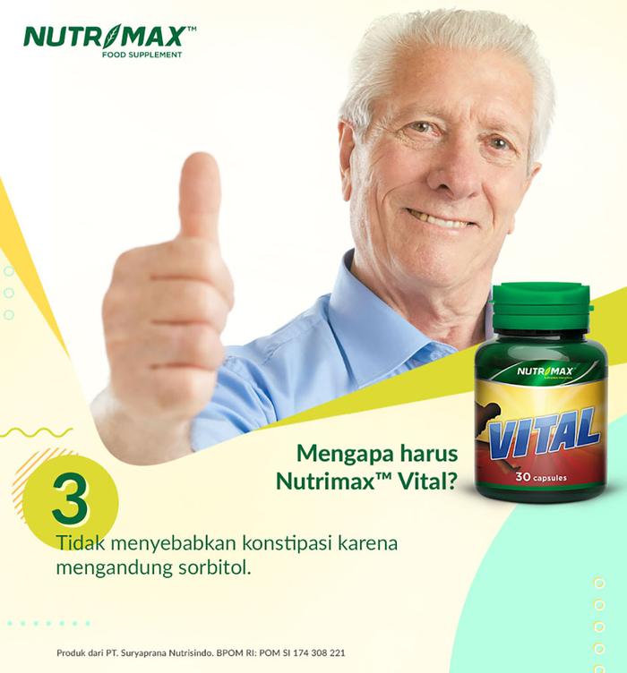 Nutrimax Vital Membantu Meningkatkan Daya Tahan Tubuh Serta Membantu Menambah Energi Dan Stamina