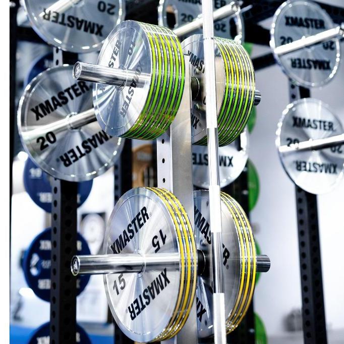 XMASTER Calibrated Steel Powerlifting Plate Chromed, IPF standard Fitness Strength gym ROGUE ELEIKO - 5kg Sepasang