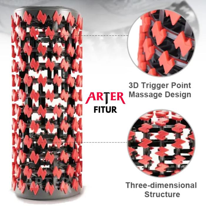 ARTER Foam Roller Massage Roller Collapsible for Yoga Pilates Gym Rol - Hitam