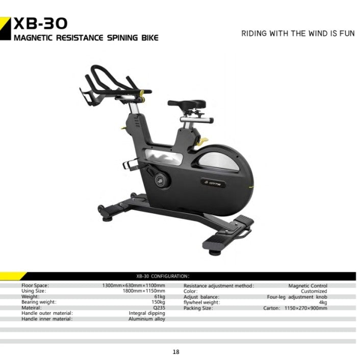 BRTW SPINING BIKE COMMERCIAL XB-30