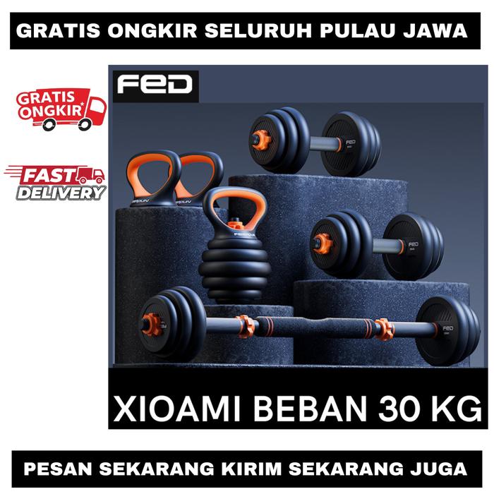 F211A adjustable dumbell 30 kg fed barbell kettlebell xiaomi dambel